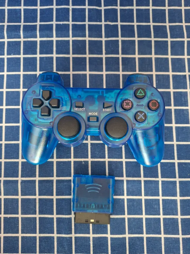 PS2 MANDO INALAMBRICO AZUL