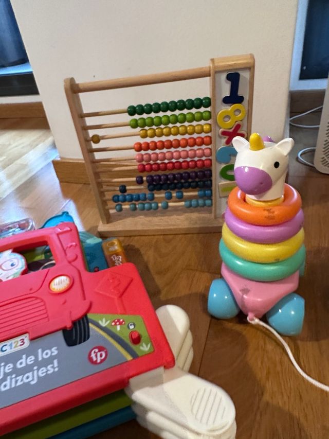 Lote 6 Juguetes Bebé + Mini Alfombra