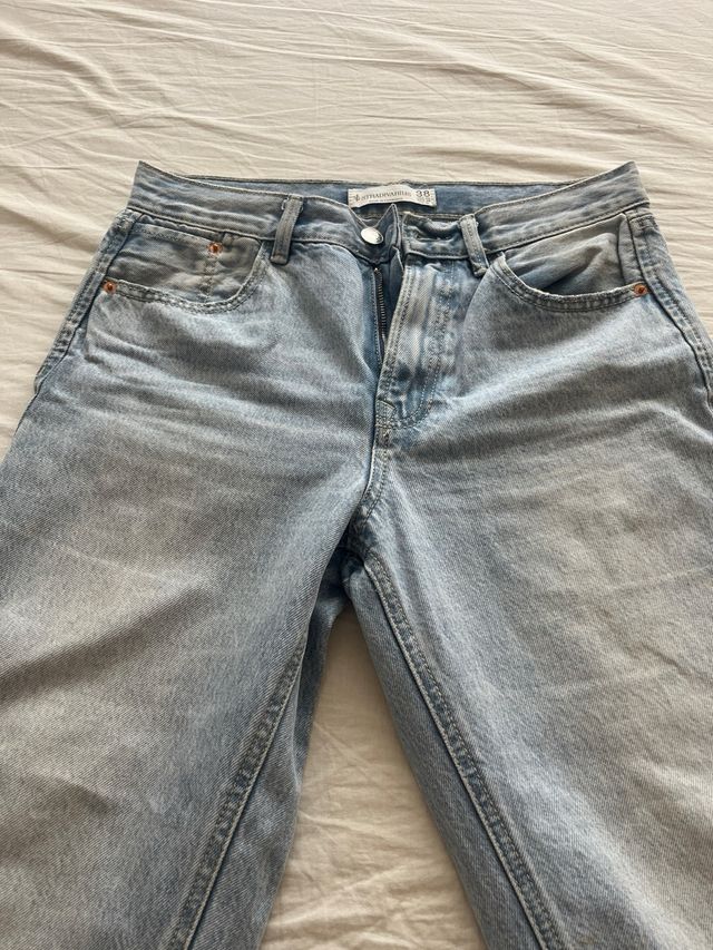 Vaqueros cropped flare azules pack