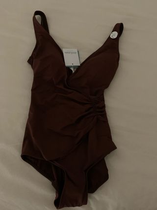 Bañador marrón enfasis copa C talla 38