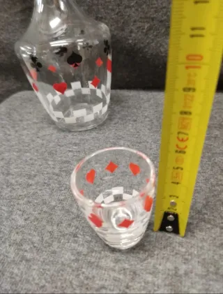 Juego licorera con 5 vasos