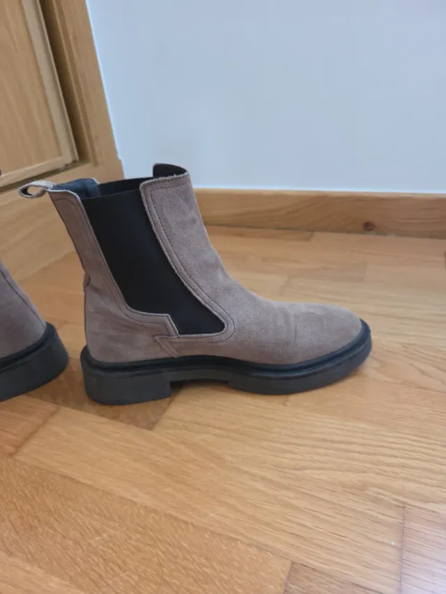 Botas de ante mujer marrones