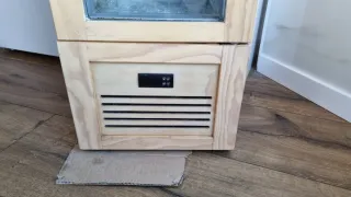 Nevera Corona Madera y Cristal (para reparar)