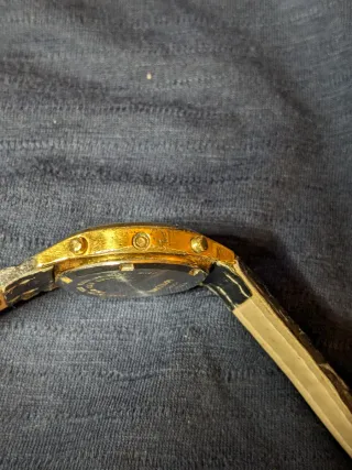 Reloj Waltham Digital Años 70 Dorado