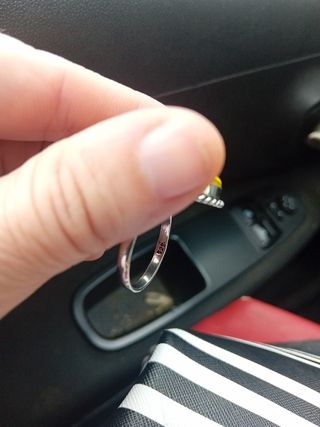 Anello Opale solido argento australiano