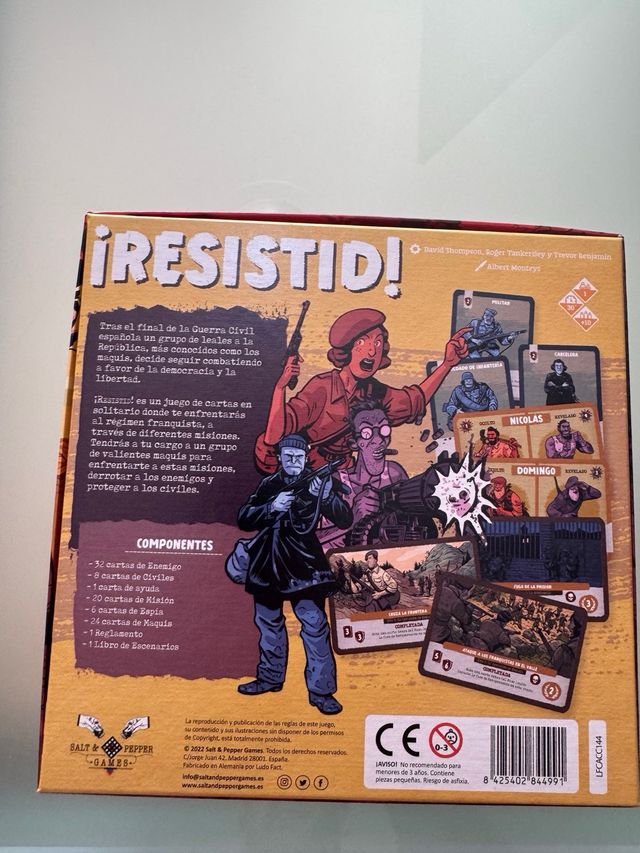 ¡Resistid! Juego de mesa