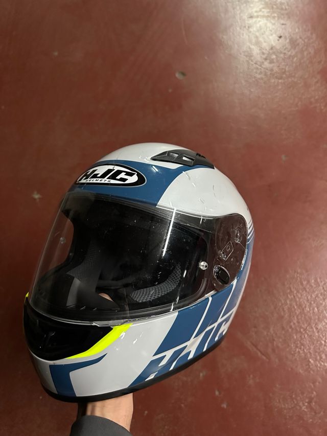 Casco da moto HJC  Colore: bianco, blu