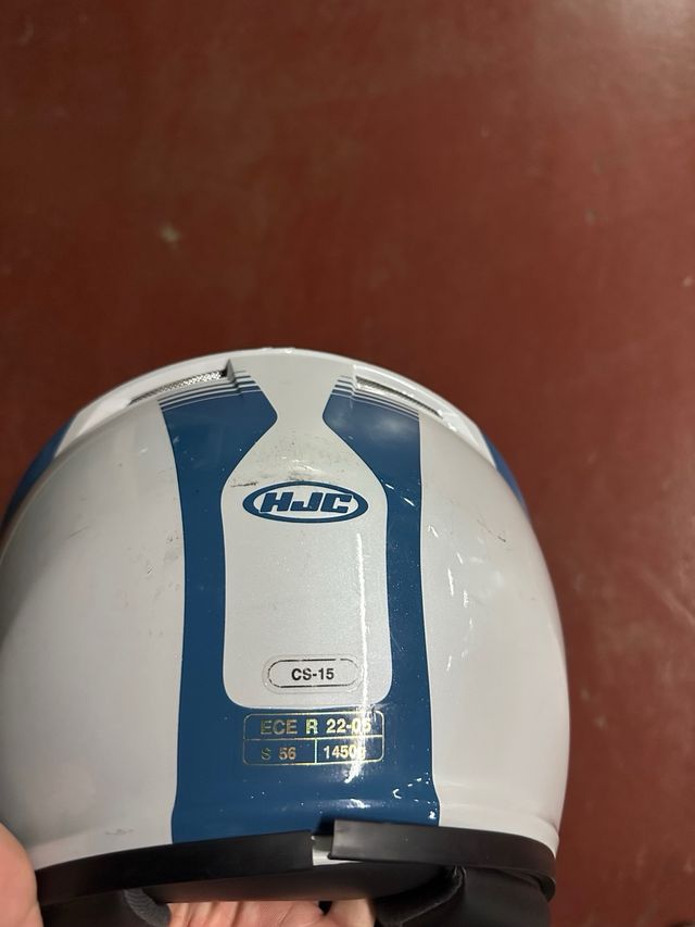 Casco da moto HJC  Colore: bianco, blu