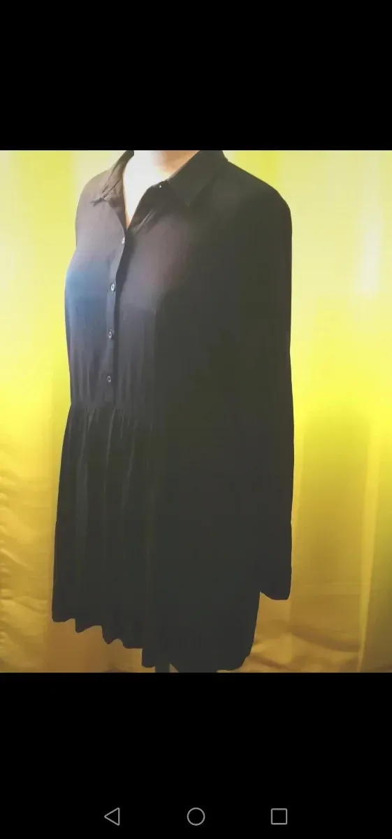 Vestido negro Vila oversize T.40