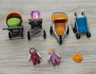 Playmobil: 2 cunas, armario y accesorios