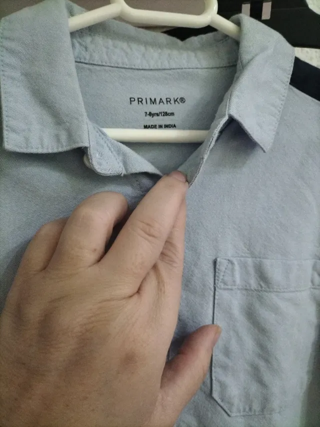 Camisa niño Primark azul talla 6/7