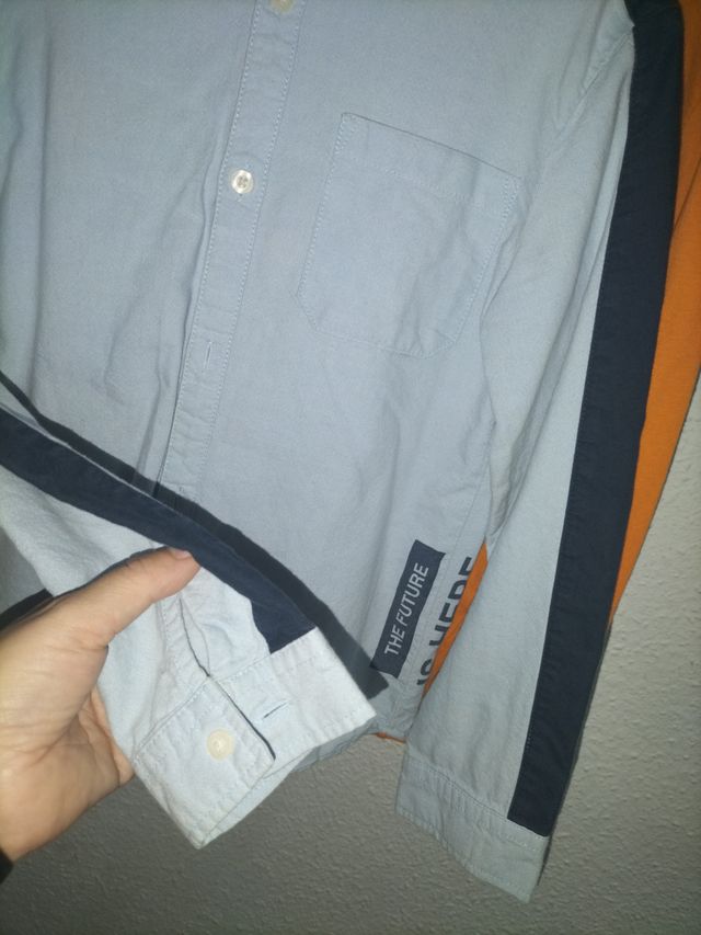 Camisa niño Primark azul talla 6/7