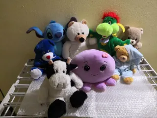 Lotto Peluche Orso, Cane, Elefanti