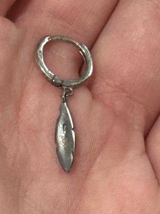 Pendientes Luxenter Pluma Plata