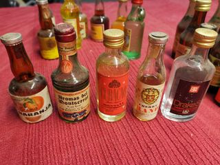 Collezione di 22 mini bottiglie di liquore