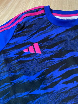 Camiseta Adidas Pogba Azul y Rosa