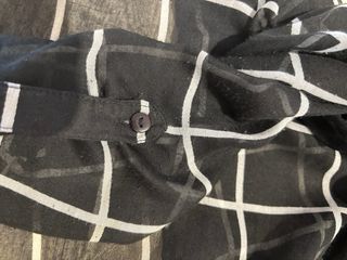 Camisa transparente cuadros