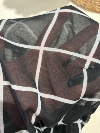 Camisa transparente cuadros