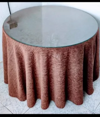 Cristal redondo para mesa 100 cm = un metro