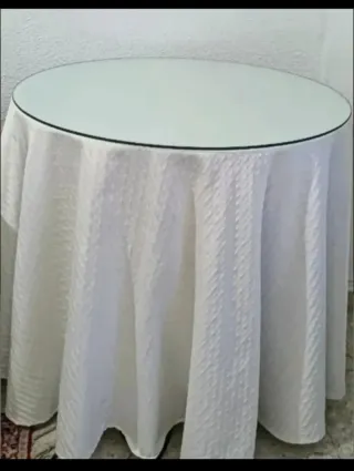 Cristal redondo para mesa 100 cm = un metro