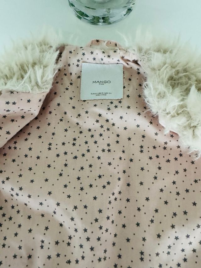 Chaleco pelito Mango Nuevo Talla 6-7