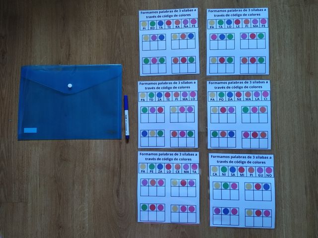 Juego descubrir las palabras escondidas 3 sílabas