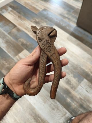 Parte avellanas de madera arte pastoril