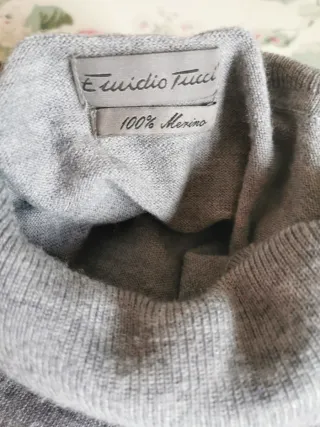 Jersey cuello alto Emidio Tucci 100% merino T4