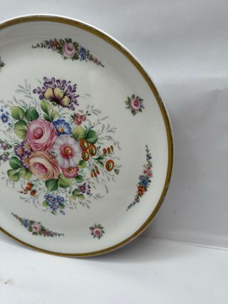 Piatto Limoges in porcellana decorato