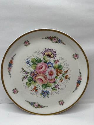 Piatto Limoges in porcellana decorato