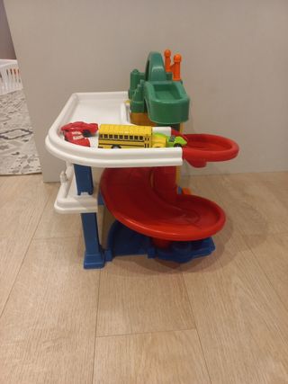 Garaje Coches Juguete Fisher Price, regalo 4coches