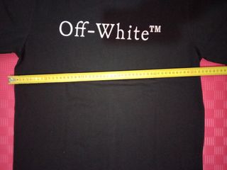 Camiseta Off-White Negra Estampada Talla S