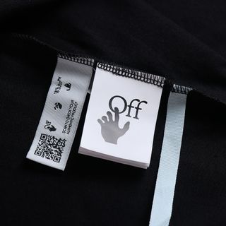 Camiseta Off-White Negra Estampada Talla S