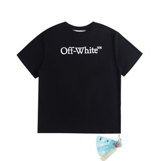 Camiseta Off-White Negra Estampada Talla S