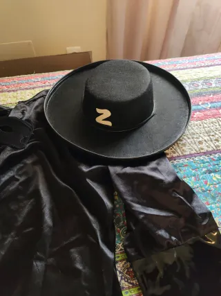 Disfraz Zorro Negro Talla Única