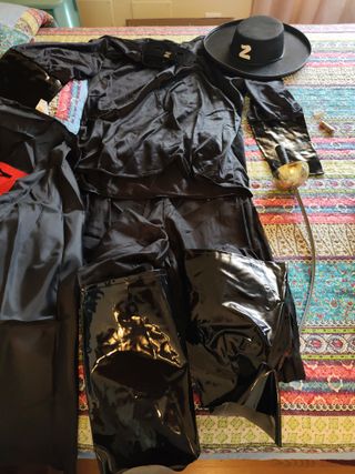 Disfraz Zorro Negro Talla Única