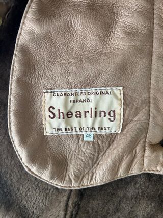 Montone Shearling Vintage Pelle Vera Uomo