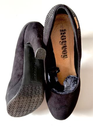 Zapatos de tacón HOGYOY negros con brillantes