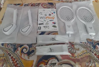 Lote juego Wii Play+Accesorios Deportivos con luz