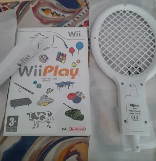 Lote juego Wii Play+Accesorios Deportivos con luz