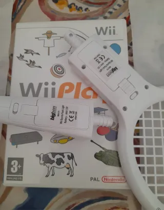 Lote juego Wii Play+Accesorios Deportivos con luz