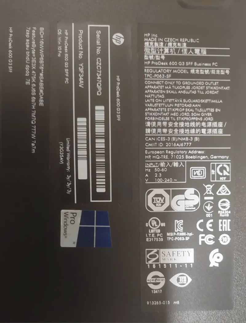 HP ProDesk 600 G3 SFF afbeelding 7