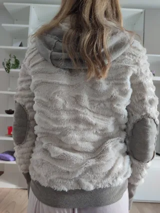 Giacca donna Gaudi beige/grigia