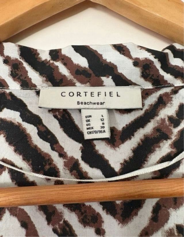 Vestido Cortefiel estampado cebra