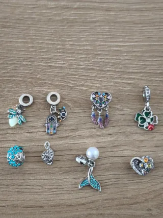Lote de 8 charms para pulseras