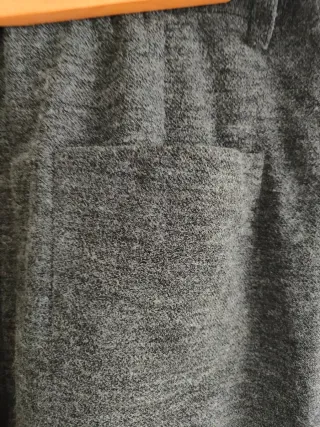 Pantalón Palazzo Negro Gris