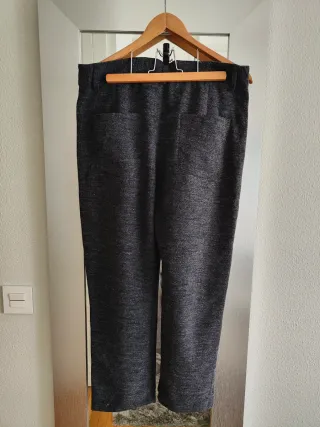 Pantalón Palazzo Negro Gris
