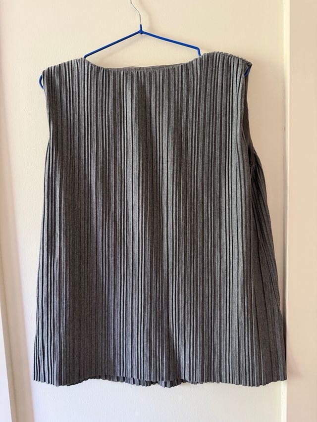 Camiseta Limited Gris Plisada Talla Única