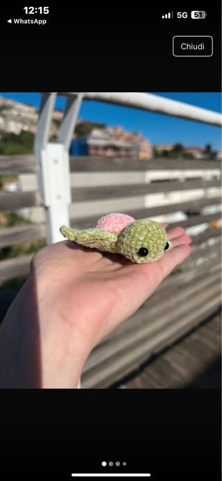 Pupazzo tartaruga uncinetto fatto a mano