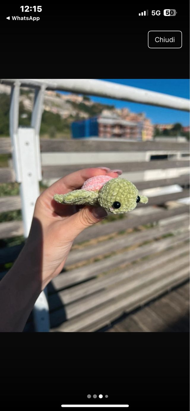 Pupazzo tartaruga uncinetto fatto a mano